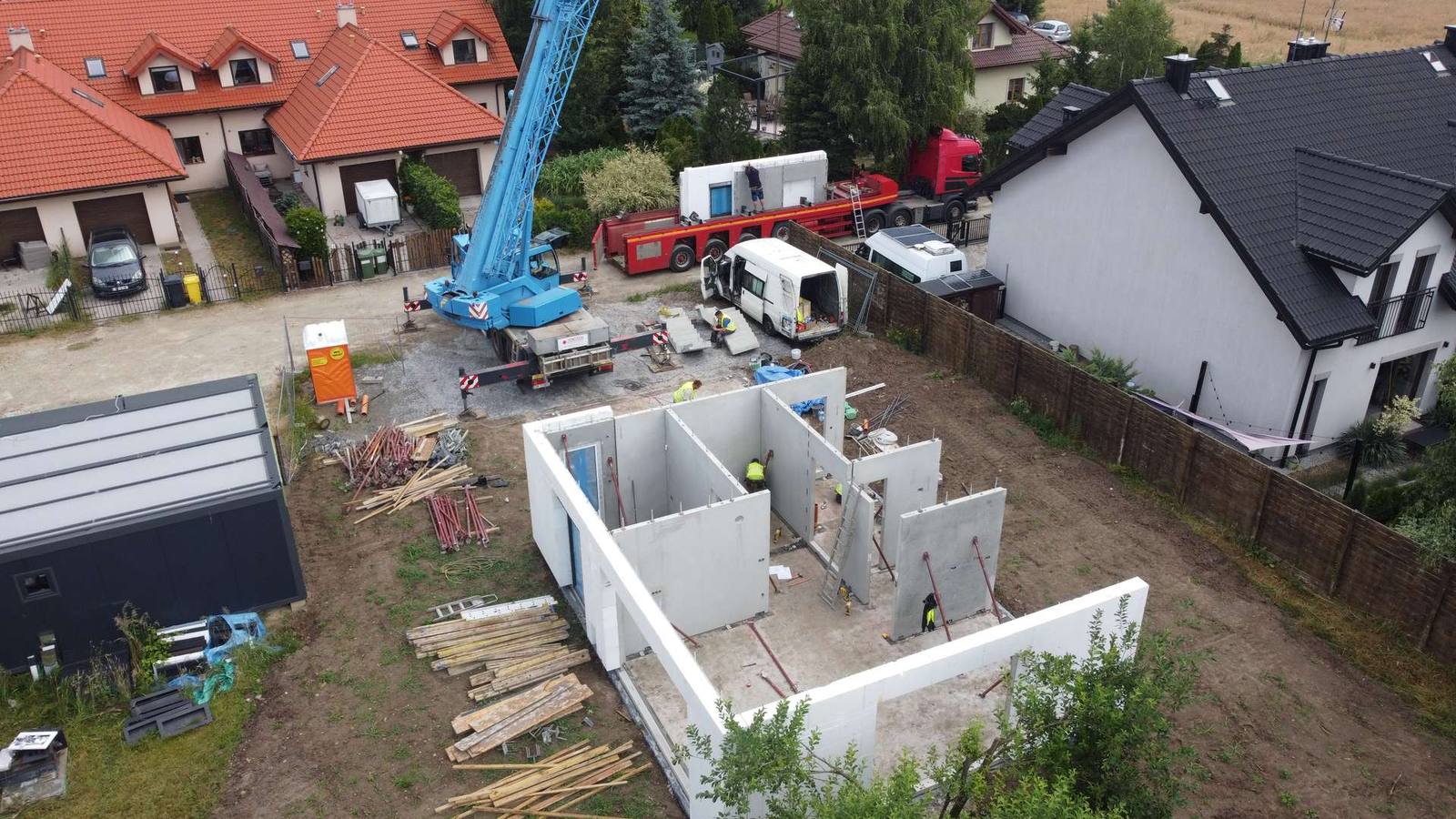 Realizacja klienta — montaż prefabrykatu